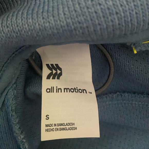 Men's Half Zip Fleece Sweater - All in Motion - Airway Blue S - Picture 4 of 7